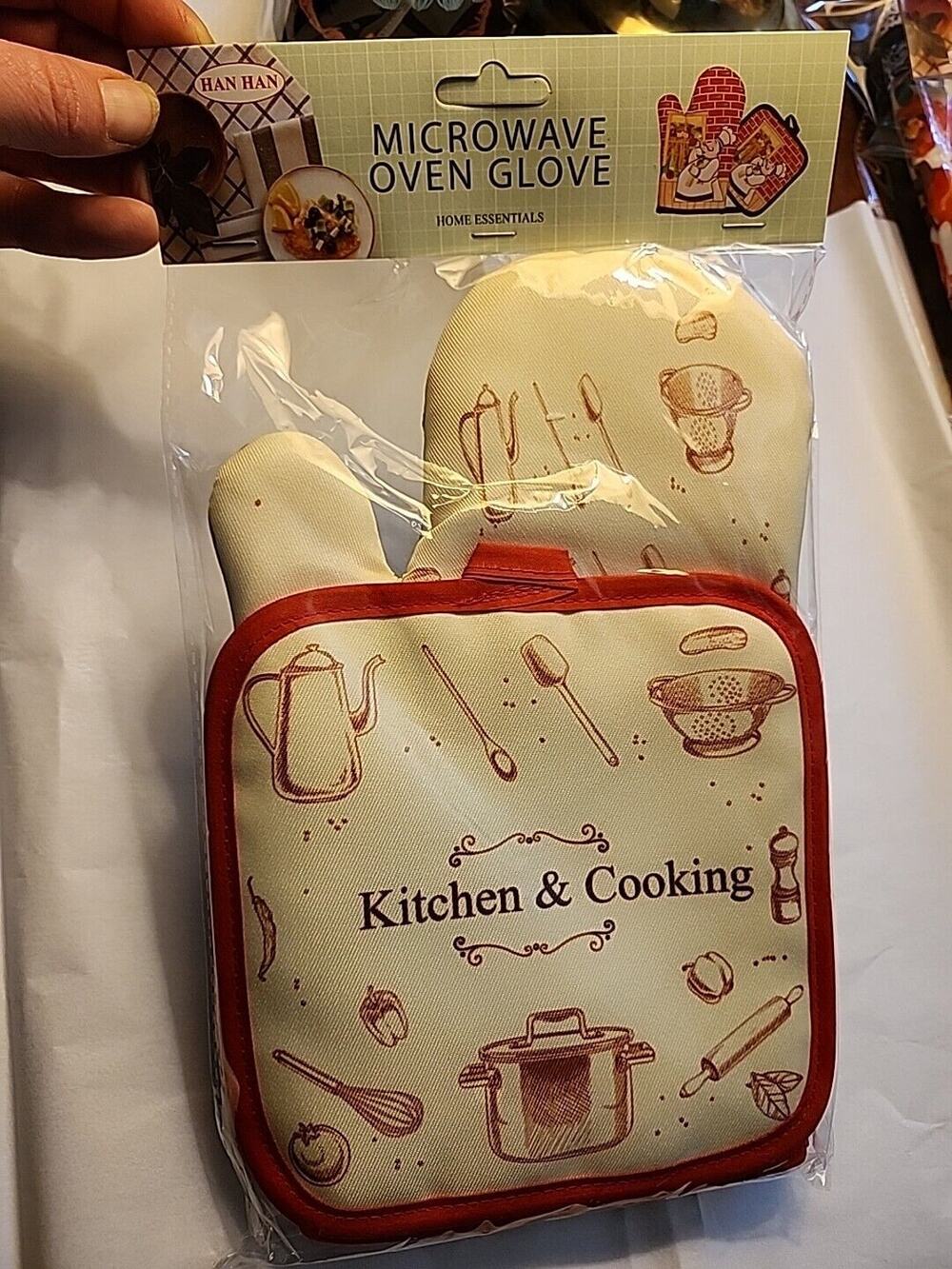 Han Han Microwave Oven Glove & Mitt & Pot Holder Kitchen & Cooking Pots & Pans